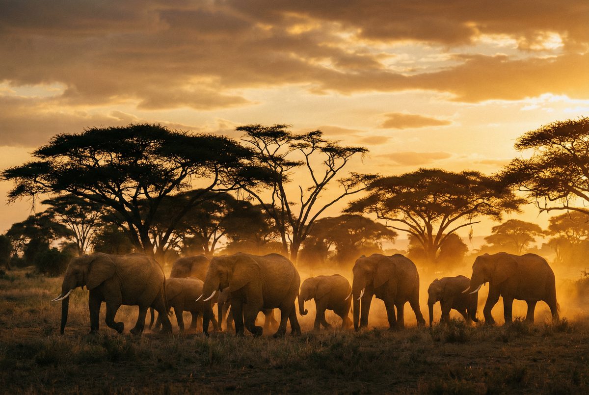蘑菇视频非洲野生动物视频 非洲草原大象迁徙视频教程